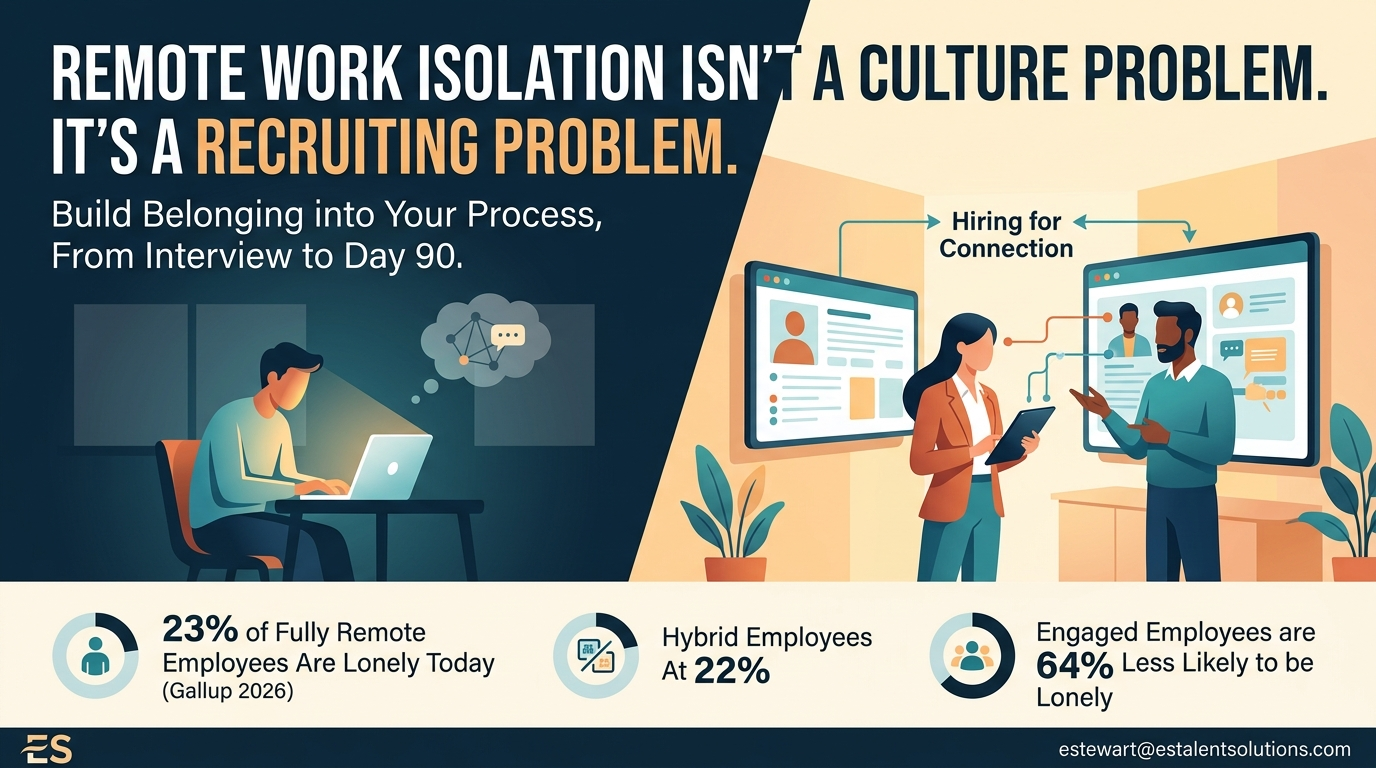Graphic that displays Remote Work Isolation